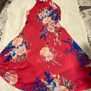 Halter neck floral sundress